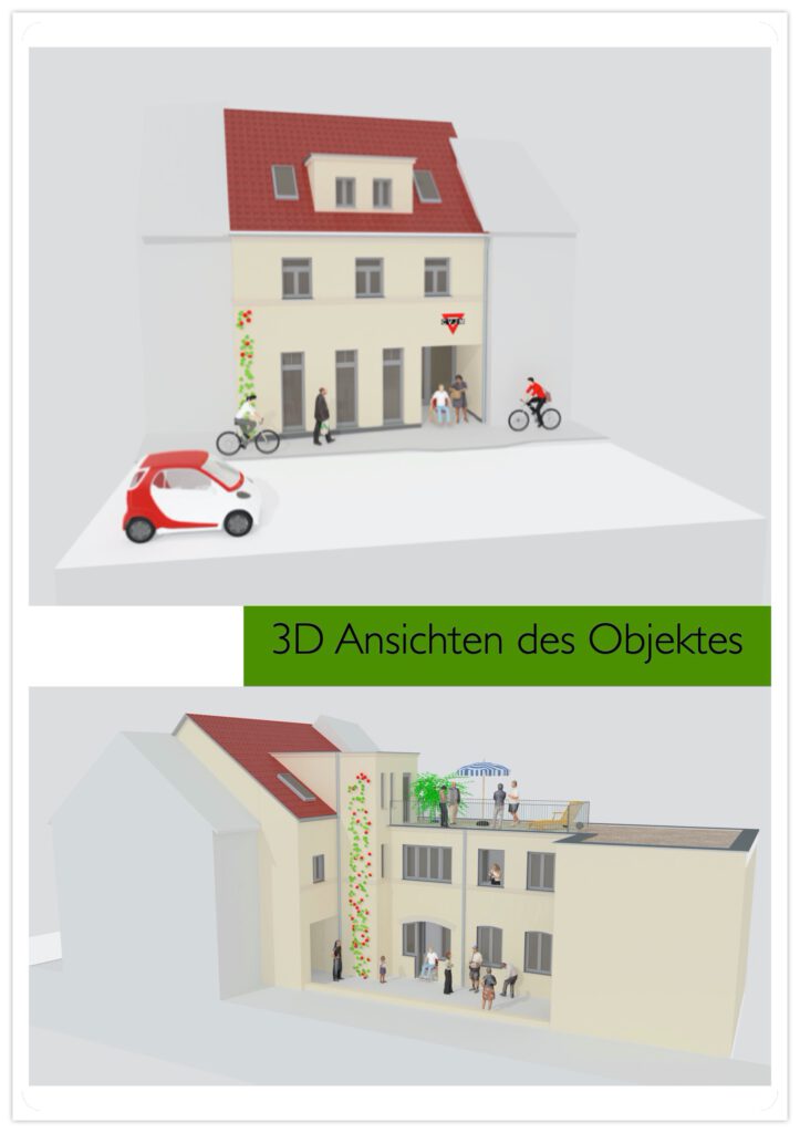 3D Ansichten des Jugendhauses
